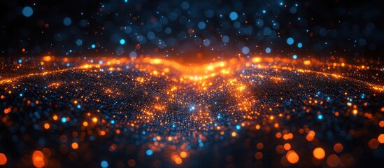 Naklejka premium Abstract glowing swirling galaxy