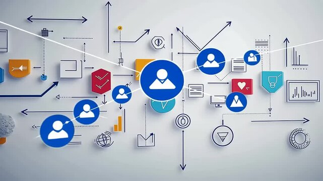 Network, Connection, and Data Visualization: A Complex Web of Interconnected Individuals and Information
