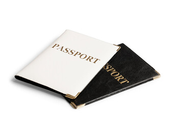 Passports isolated on white background