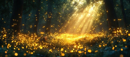 Firefly Forest Sunlight Magic