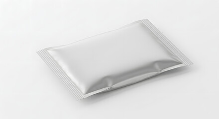 Blank White Sachet Pouch Packaging Mockup Clean & Minimal Design