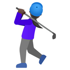 Person Golfing

