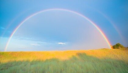Naklejka premium 虹の風景