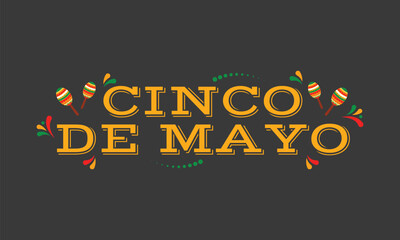 Cinco de Mayo, May 5. Festive Mexican holiday background. Cinco de mayo festival celebration banner. Vector illustration