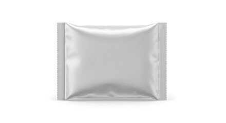Blank White Sachet Pouch Packaging Mockup  Perfect for Food, Drink, or Cosmetic Products