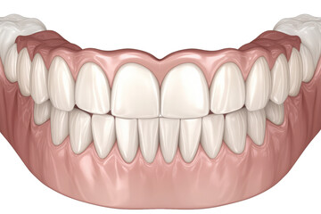 Dental Malocclusion - Deep Bite with white background