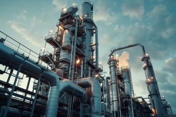 exterior of a modern factory