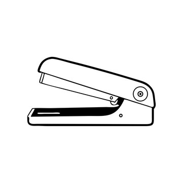 recommend clip art: Stapler office tool outline icon
