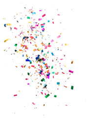 PNG Colorful confetti glitter colors celebration decoration.