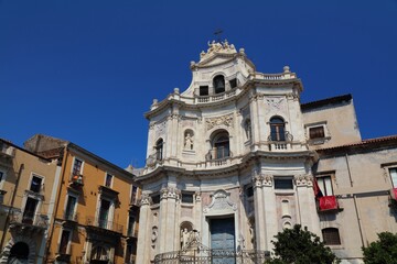 Obraz premium Chiesa di San Placido in Catania, Italy