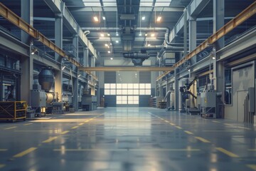 Interior of a manufacturing factory