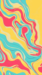 Fototapeta premium Abstract fluid art with vibrant colors and swirling patterns