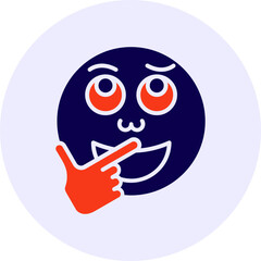 Thinking Vector Icon Design