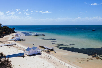 SORRENTO, AUSTRALIA - February 23 2025: View from Millionaire's Walk in Mornington Peninsula