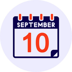 10 September Vector Icon Design