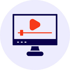 Streaming Tv Vector Icon