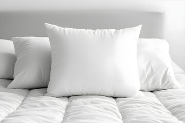 Obraz premium White pillow on a bed