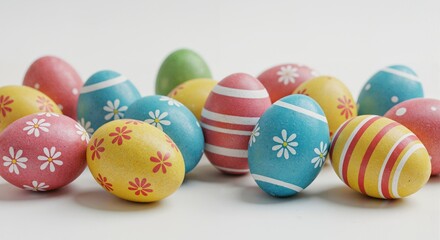 Obraz premium colorful easter eggs