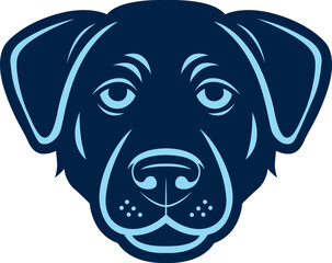 puppy face vector image