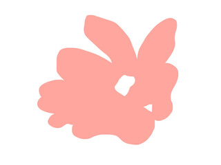 hand drawn illustration of flower pink
