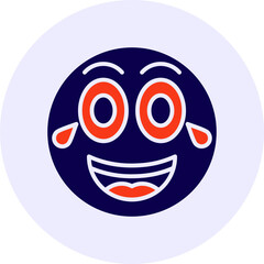 Laughing Vector Icon Design