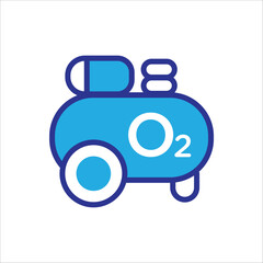 An illustration of a compact air compressor, highlighting its features for various applications in workshops and garages.