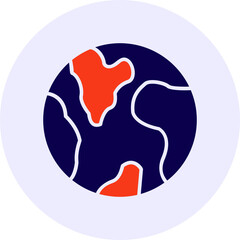 Planet Earth Vector Icon