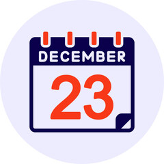 23 December Vector Icon Design