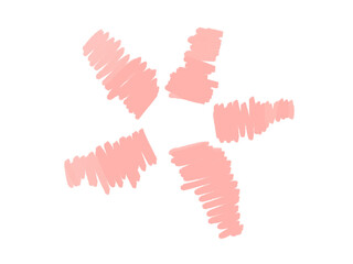 hand drawn illustration of flower pink