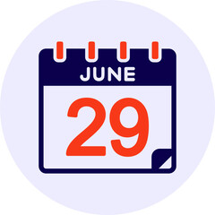 29 June Vector Icon Design