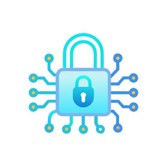 Cybersecurity Padlock Icon
