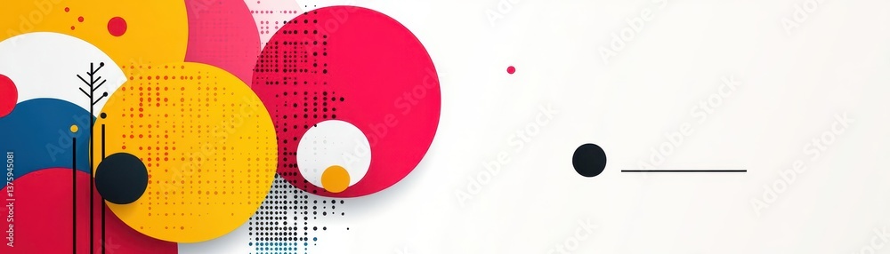 Poster Colorful abstract background featuring a vibrant blend of colors and shapes creating an engaging visual experience