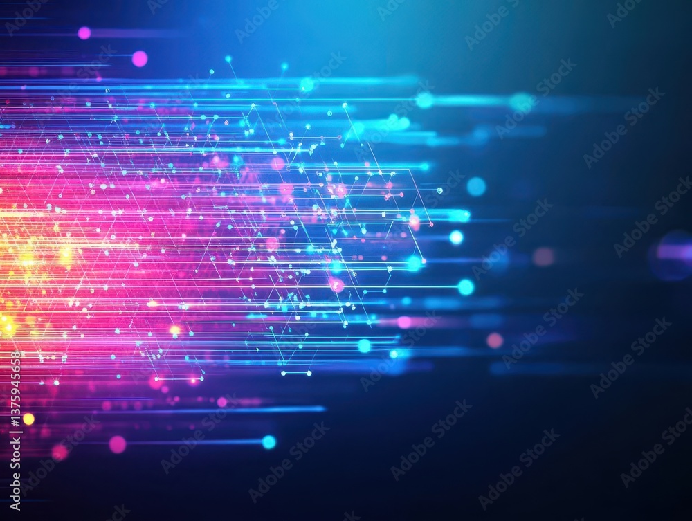 Poster Colorful abstract background featuring a blend of various hues creating a dynamic and engaging visual experience