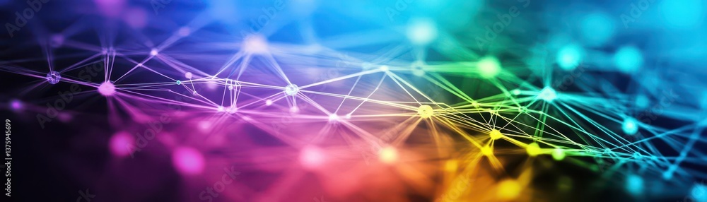 Poster Bright and colorful background featuring an array of vibrant hues and textures for creative and artistic use