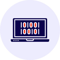 Binary Code Vector Icon Design
