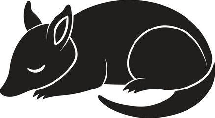 vector illustration of a black cat, vector illustration of a kangaroo, vector illustration of a black and white cat on white background.