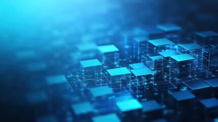 Abstract background featuring a bold blue and black color scheme creating a modern and striking visual appeal