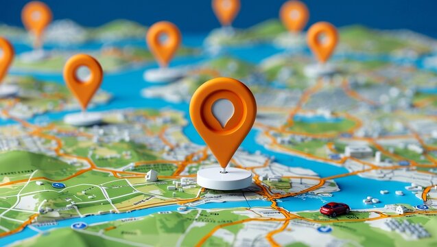 Digital location pin for online navigation solutions
