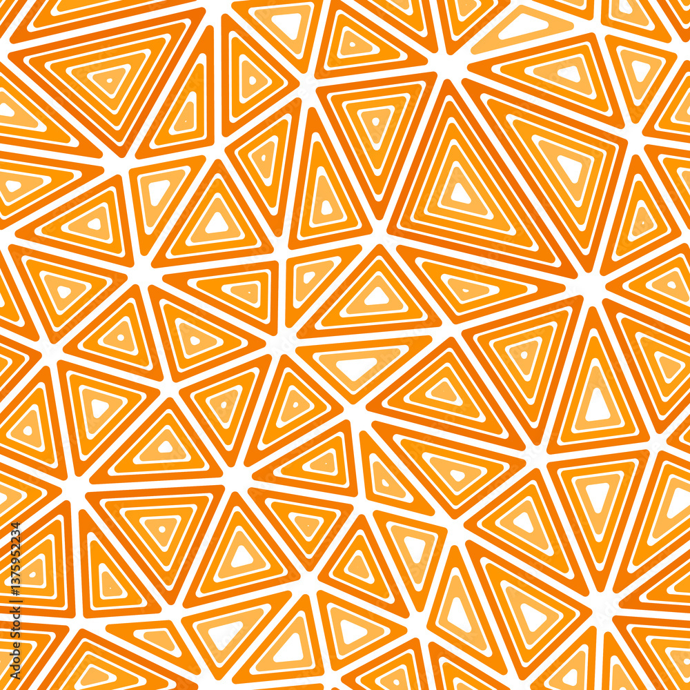 Poster triangles background. large shape size. multiple repeated inner triangles. one tone colored style. r