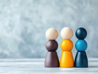 A collection of wooden figures displayed together showcasing their craftsmanship and unique designs