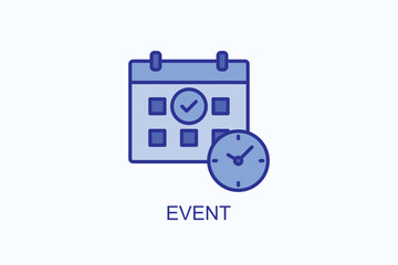 Event Icon Or Logo Isolated Illustration