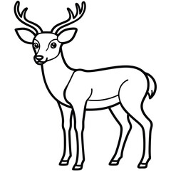 deer silhouette vector