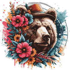 bear for T Shirt 
