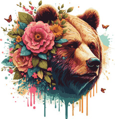 bear for T Shirt 