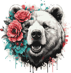bear for T Shirt 