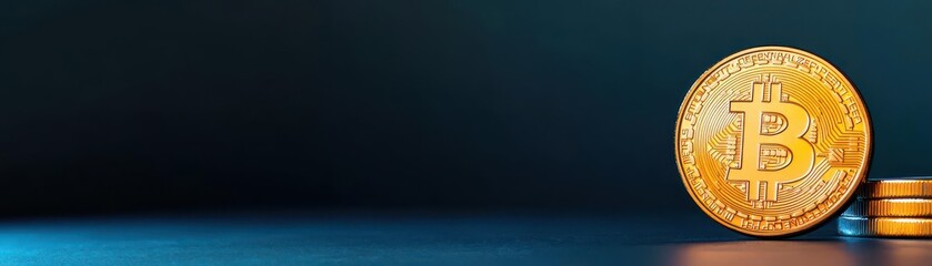 A close-up image of a bitcoin coin displaying its unique design and texture against a simple background for clarity