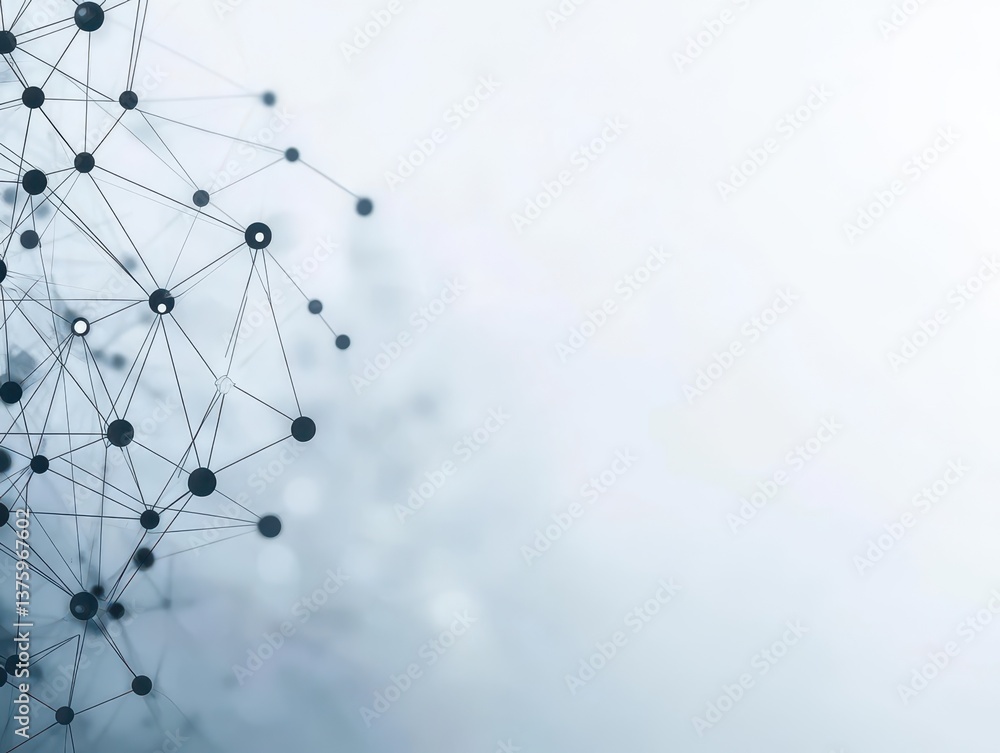 Aufkleber Dynamic network of interconnected lines illustrating complex data structures and digital connectivity in modern technology