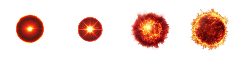 Fiery Flare with Volcanic Heat Effect