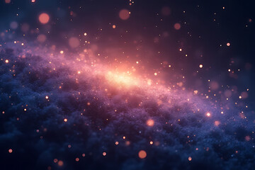 Fototapeta premium Galactic cosmic event journey through stars universe digital art nebula wide angle inspiration