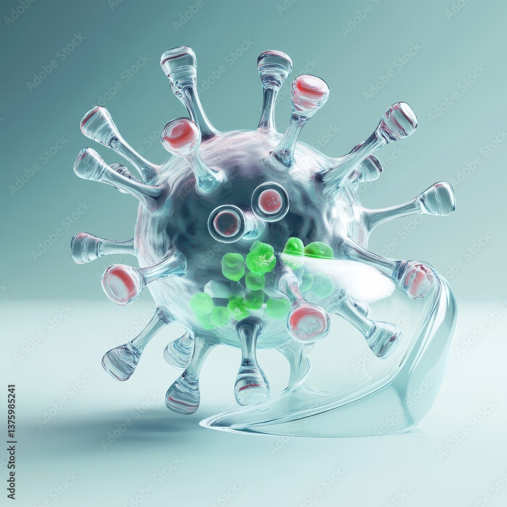 Poster impact of viruses like rabies on nervous system science gigapixel standard laboratory environment mi